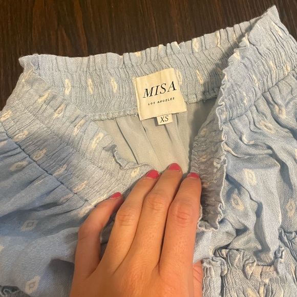 MISA Los Angeles Blue Ruffle Skirt - Picture 2 of 3